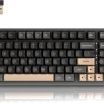 RK ROYAL KLUDGE R98 Pro Wireless Mechanical Keyboard, Creamy Bluetooth/2.4GHz/Wired RGB Gaming Keyboard with Number Pad and Knob, MDA Profile PBT Keycaps, Gasket Hot Swappable Linear Switch, Black