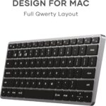 Satechi Slim X1 Bluetooth Backlit Keyboard for Mac, Illuminated Keys & Multi-Device Sync, for MacBook Air/Pro M5/M4, iPad Air/Pro M5/M4/M3, iPad mini, Mac mini, iMac - Space Gray - Image 3