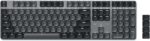 Satechi SM3 Mechanical Keyboard for Mac and Windows, 108 Keys Full Size with White LED Backlit, Wired and Bluetooth for Mac and Windows - Dark Gray/Gray