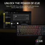 Corsair K70 CORE TKL RGB Tenkeyless Mechanical Wired Gaming Keyboard ?C Pre-Lubed MLX Red v2 Linear Switches, SOCD, ABS Double-Shot Keycaps, Sound Dampening, 1000Hz Polling, QWERTY NA ?C Black - Image 9