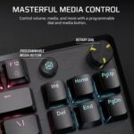 Corsair K70 CORE TKL RGB Tenkeyless Mechanical Wired Gaming Keyboard ?C Pre-Lubed MLX Red v2 Linear Switches, SOCD, ABS Double-Shot Keycaps, Sound Dampening, 1000Hz Polling, QWERTY NA ?C Black - Image 7
